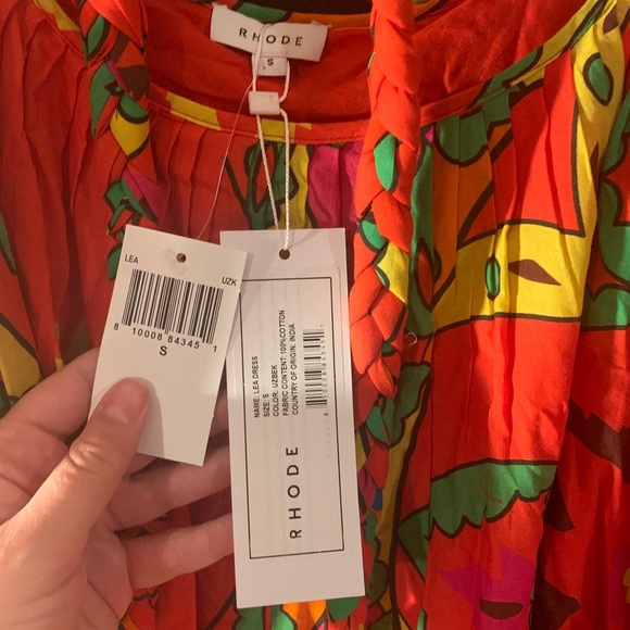 NWT rhode resort lea dress in uzbek size xs and S - Picture 14 of 16